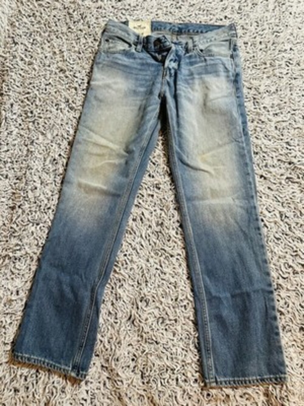 Hollister Jeans Mens Size 29x30 Blue Light Wash Classic Straight Epic Flex